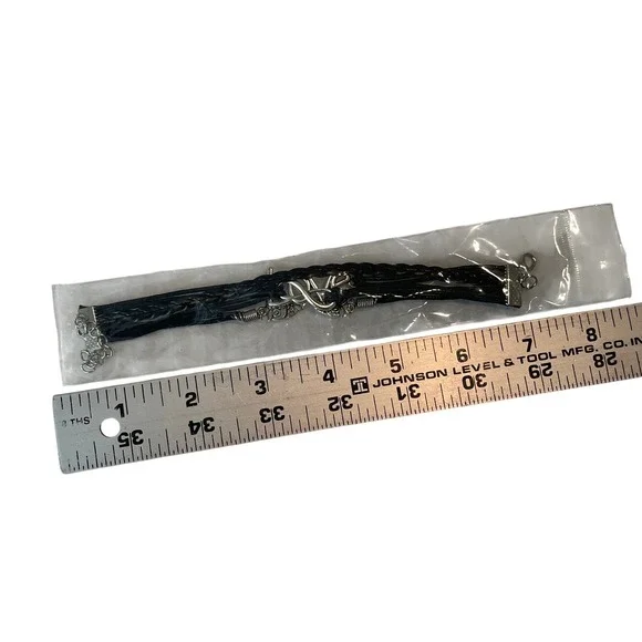 00667 Black Cord Infinity Owl Love Charm Bracelet Fashion Jewelry - Picture 3 of 3